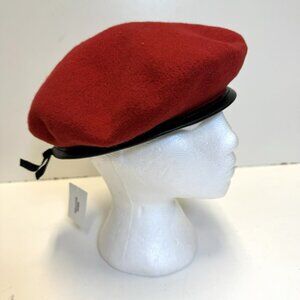 Urban Outfitters Beret Red Hat Womens Size XL New NWT